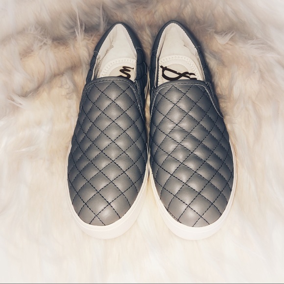sam edelman quilted slip on sneakers